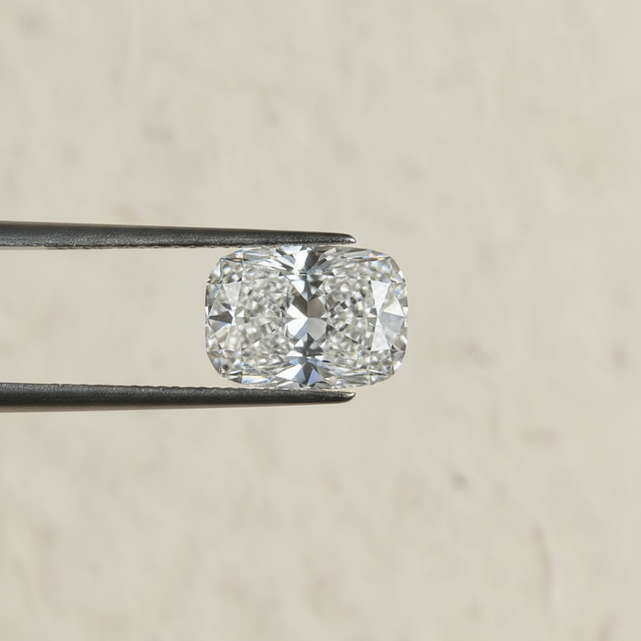 4,02 karaat kussengeslepen laboratorium-gegroeide diamant, VVS1/F