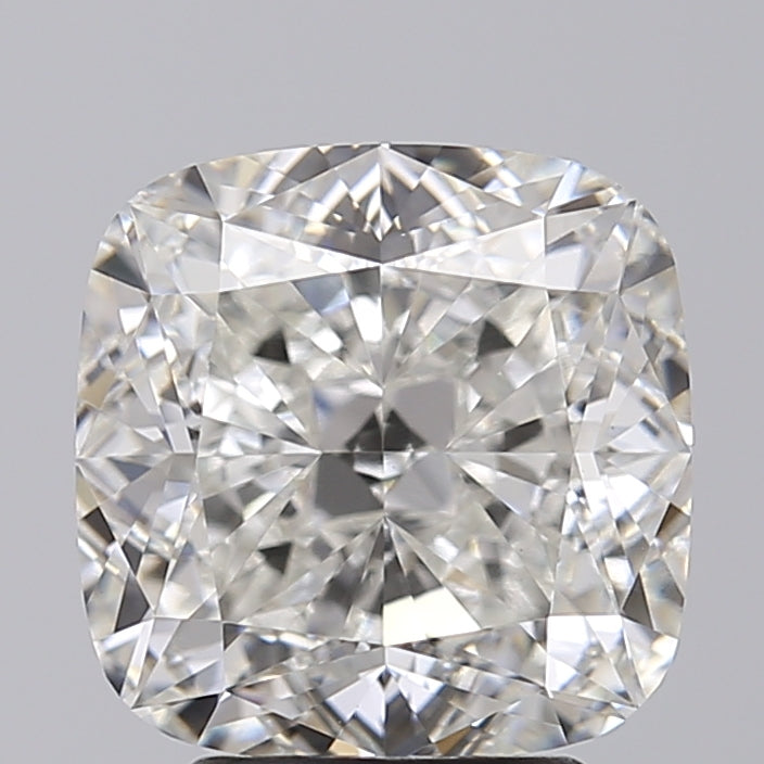 4.02 Carat Cushion Cut Lab Grown Diamond VVS2 H