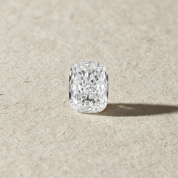 4,02 karaat kussen lang geslepen laboratorium-gegroeide diamant, VS1/D