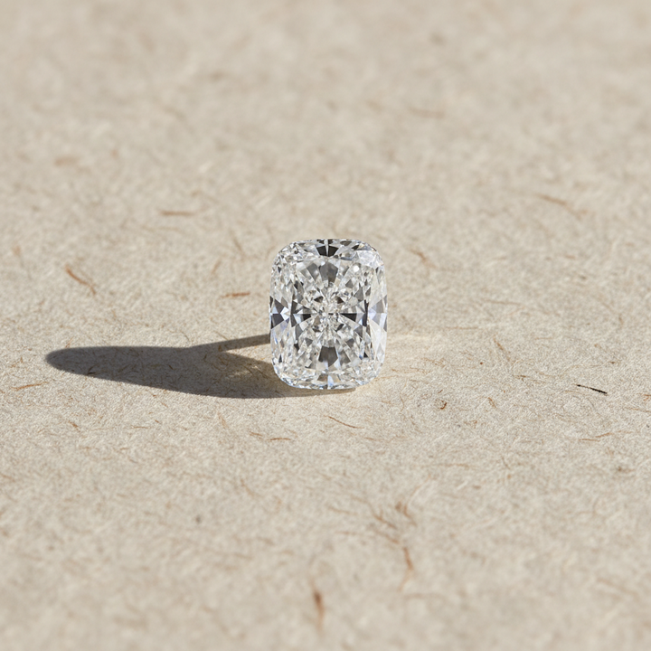 4,02 karaat kussen lang geslepen laboratorium-gegroeide diamant, VS1/D