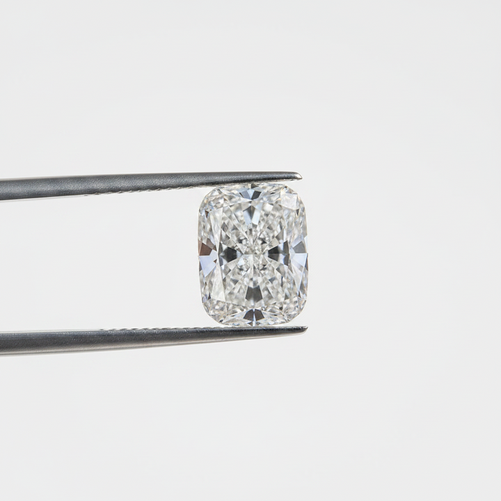 4,02 karaat kussen lang geslepen laboratorium-gegroeide diamant, VS1/D