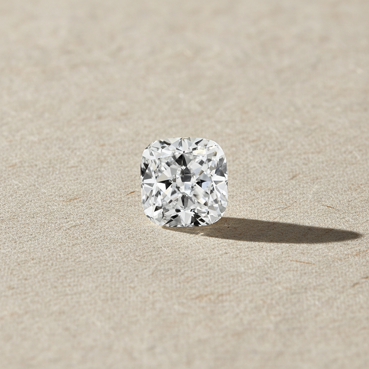 4.02 Carat Cushion Modified Cut Lab Grown Diamond, VVS1/E