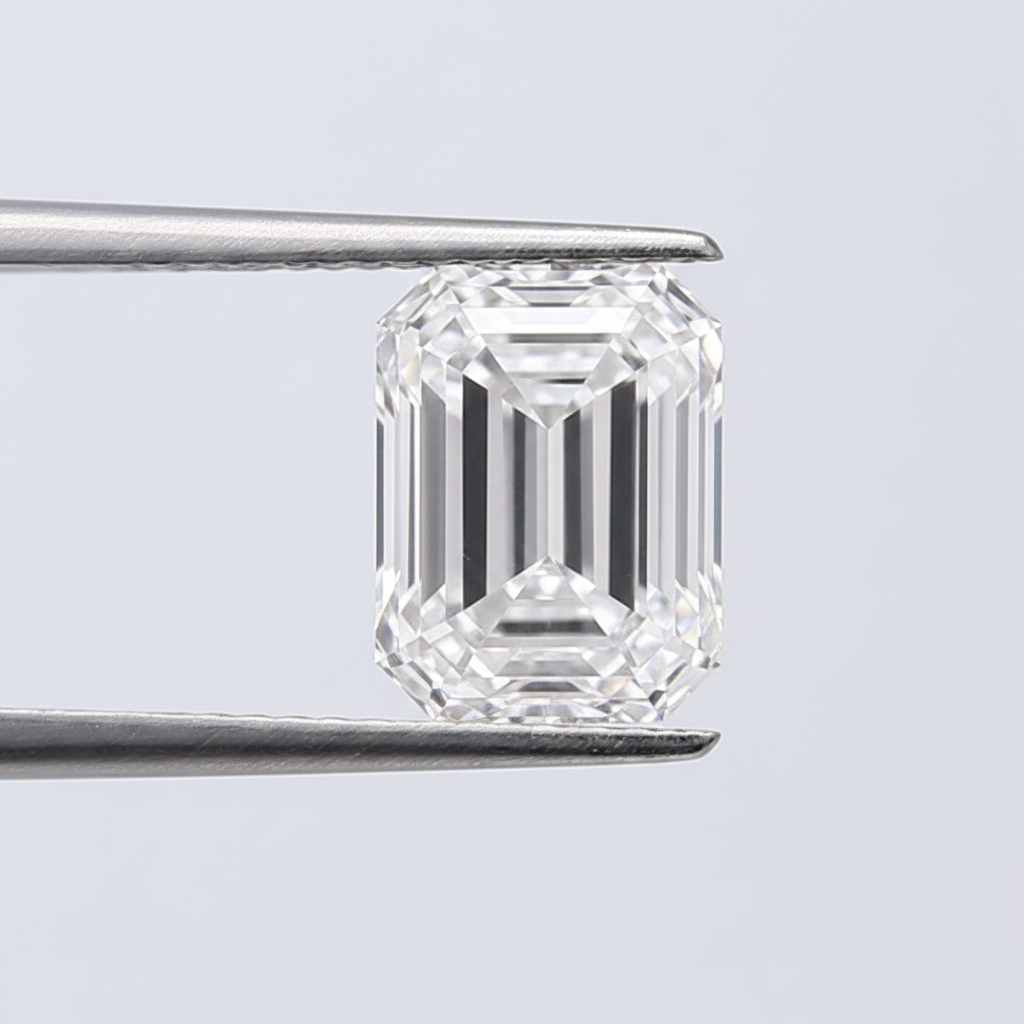 4.02 Carat Emerald Cut Lab Grown Diamond, VVS2/D