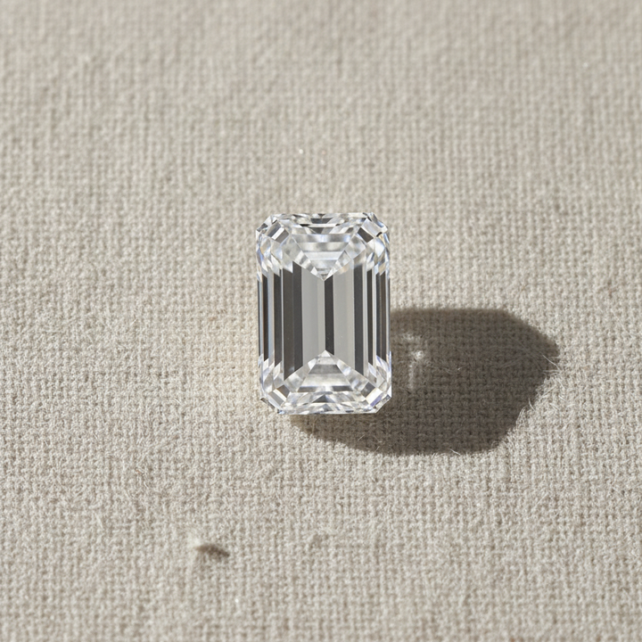 4.02 Carat Emerald Cut Lab Grown Diamond, VVS2/E