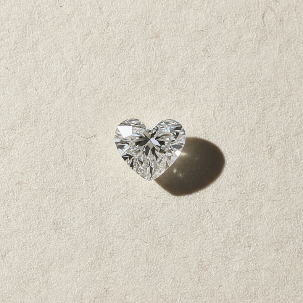 4.02 Carat Heart Cut Lab Grown Diamond VS2 E Color IGI Certified
