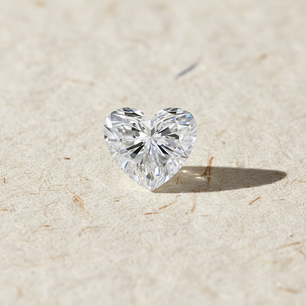 4.02 Carat Heart Cut Lab Grown Diamond VVS2 D Color IGI Certified
