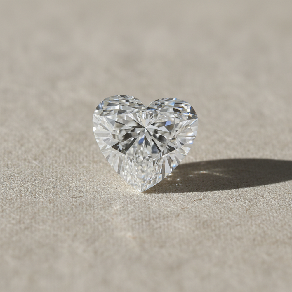 4.02 Carat Heart Cut Lab Grown Diamond VS2 D Color IGI Certified
