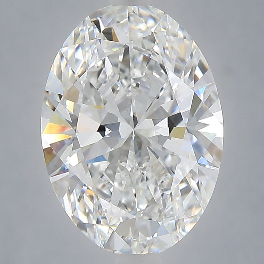 Diamante cultivado en laboratorio de talla ovalada de 4,02 quilates VS1 E