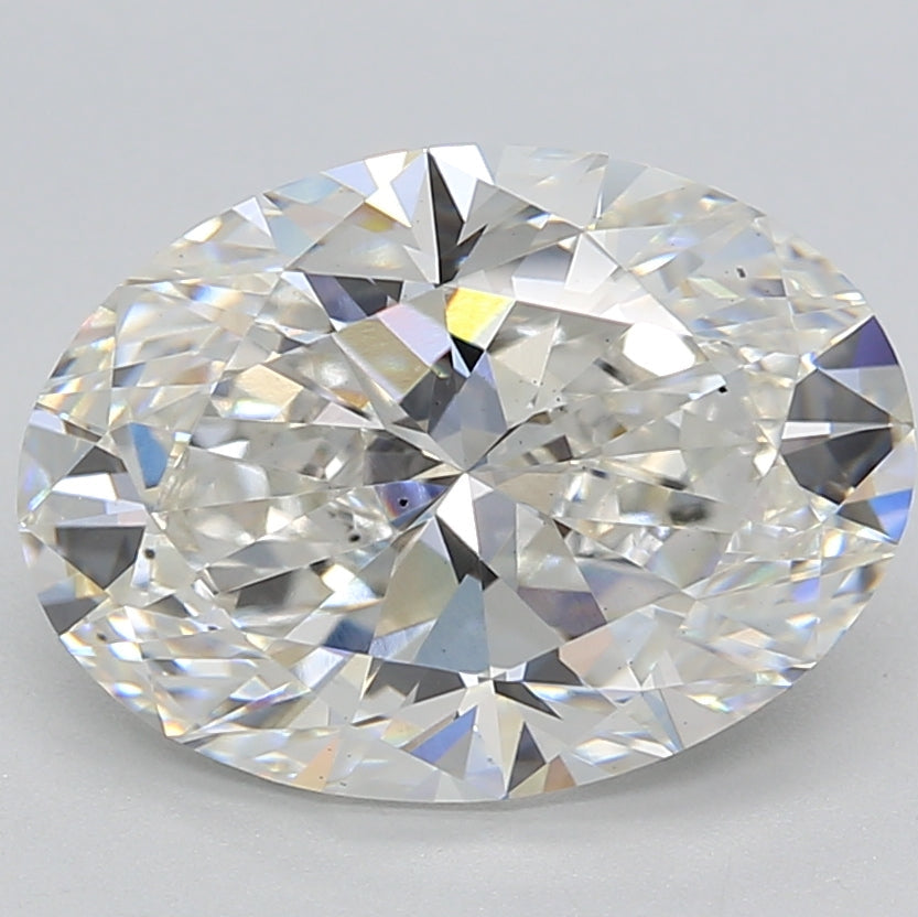 Diamante cultivado en laboratorio de talla ovalada de 4,02 quilates VS2 G