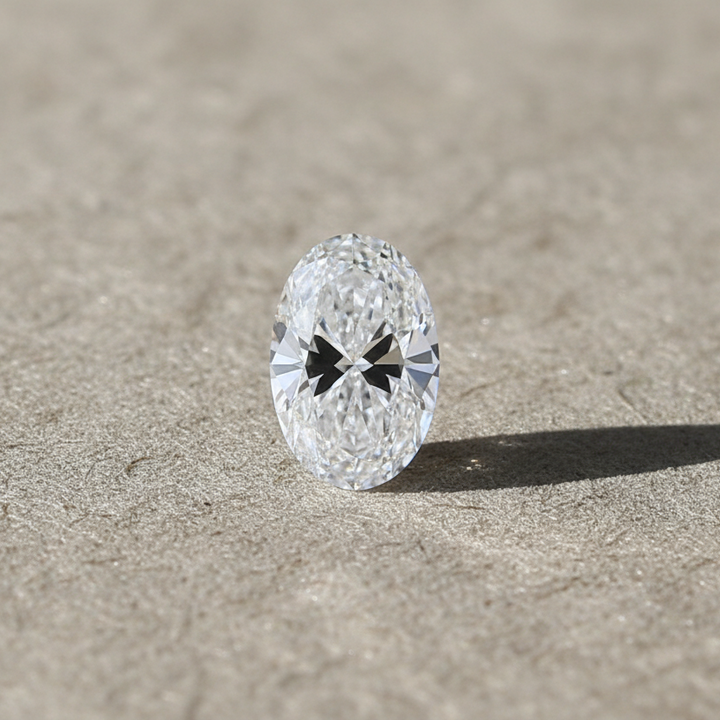 4.02 Carat Oval D VVS2 CVD Lab Grown Diamond Excellent Polish Symmetry IGI Certified