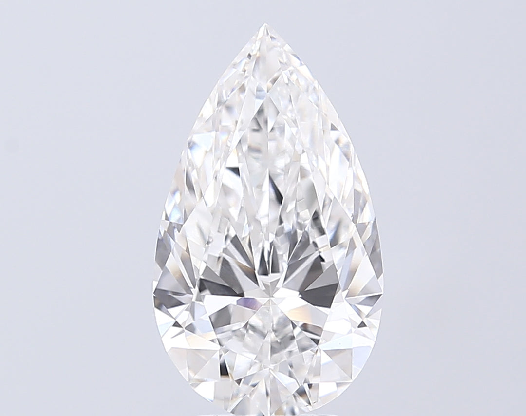 4.02 Carat Pear Cut Lab Grown Diamond VVS1D