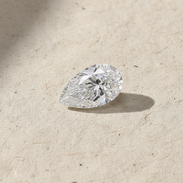 4.02 Carat Pear Cut Lab Grown Diamond VVS1 E Color IGI Certified
