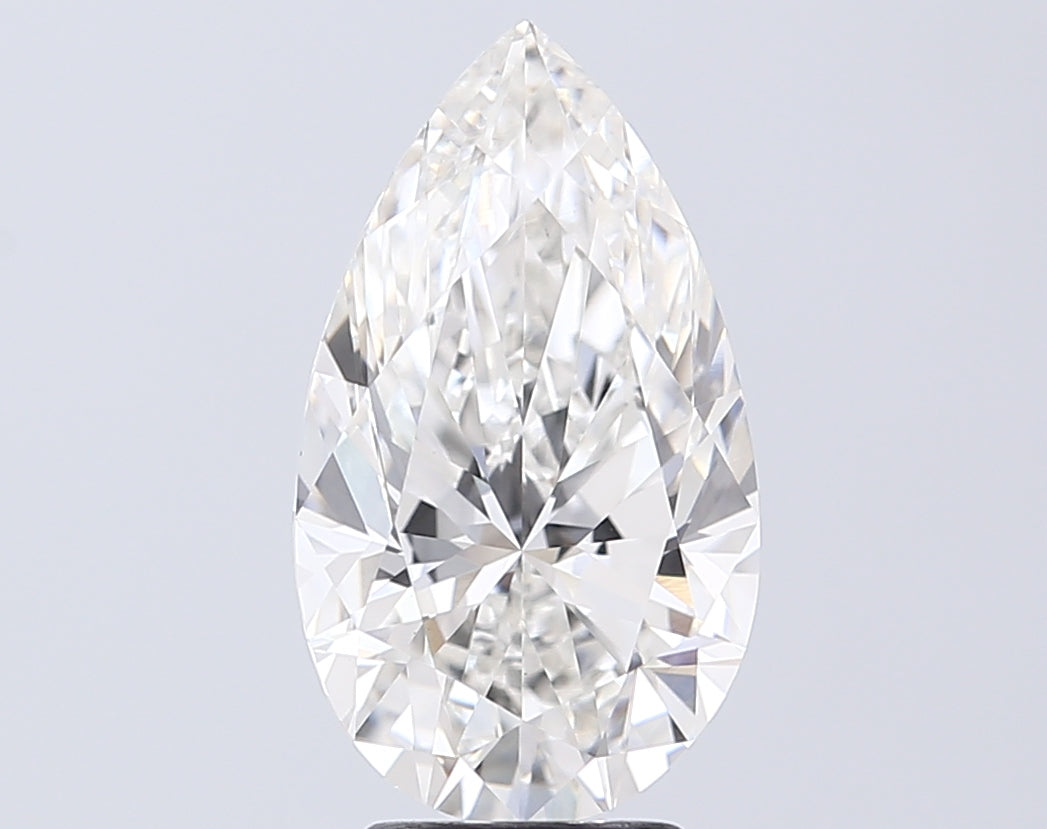 4.02 Carat Pear Cut Lab Grown Diamond VVS2F 