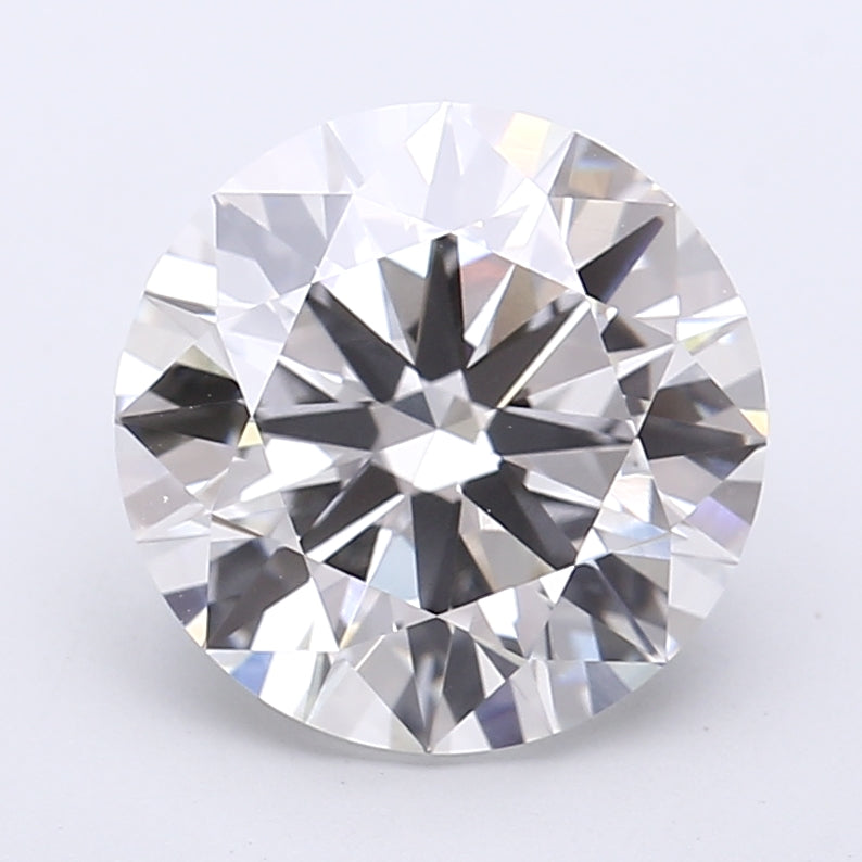 Diamante coltivato in laboratorio a taglio rotondo da 4,02 carati VVS2 D