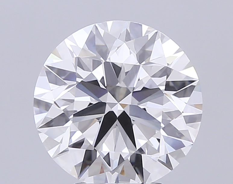 4.02 Carat Round Cut Lab Grown Diamond VVS2E Color