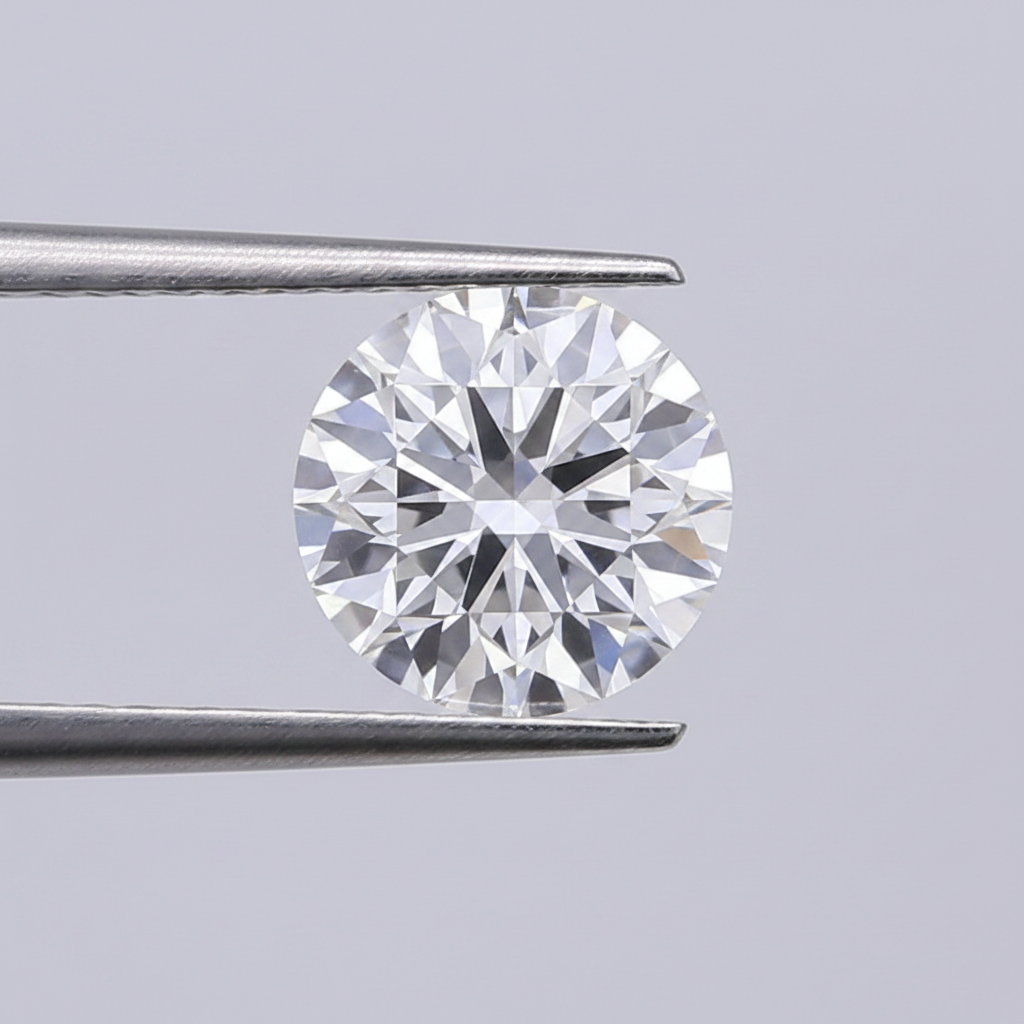 4.02 Ct E Color VVS2 Round Cut CVD Lab Grown Diamond IGI Certified