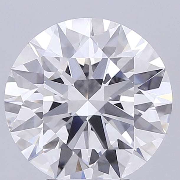4.02 Carat Round Cut Lab Grown Diamond VVS2E Color