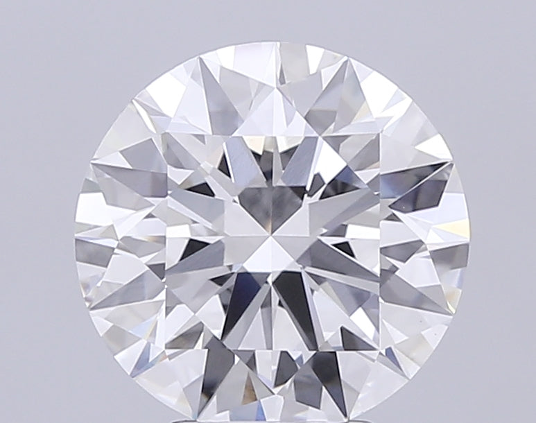 4.02 Carat Round Cut Lab Grown Diamond VVS2E Color