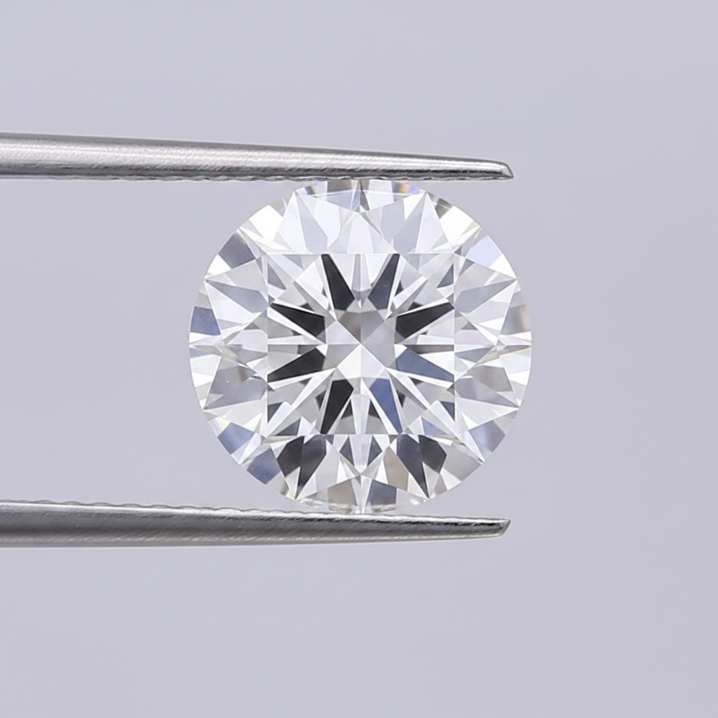 4.02 Ct E Color VVS2 Round Cut CVD Lab Grown Diamond IGI Certified