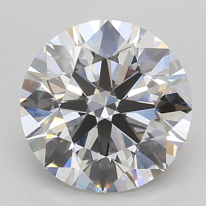 4.02 Carat Round Lab Grown Diamond VVS2 G