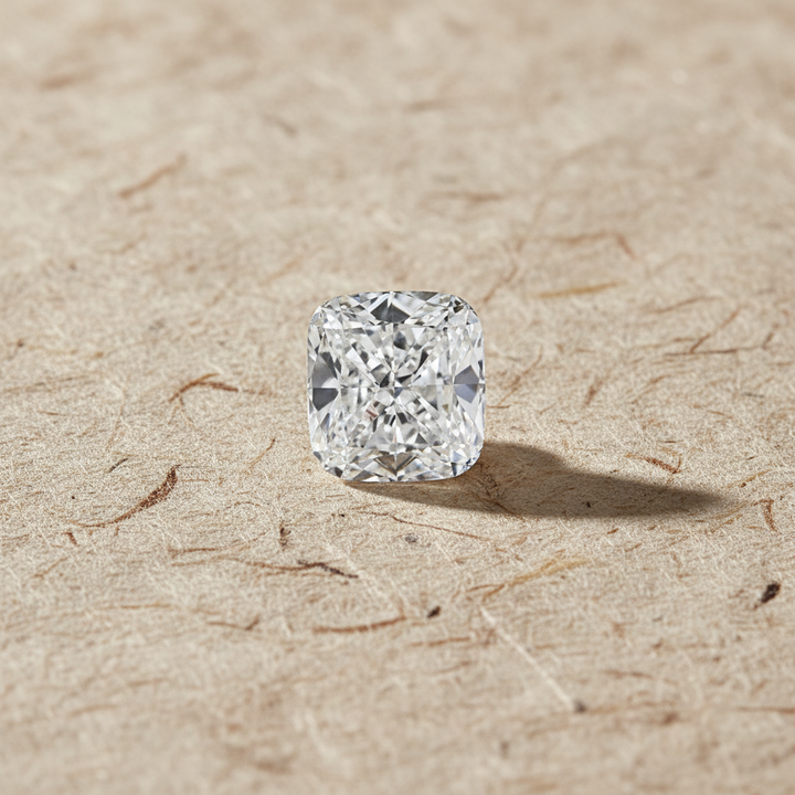 4.03 Carat Cushion Modified Cut Lab Grown Diamond, VVS1/D