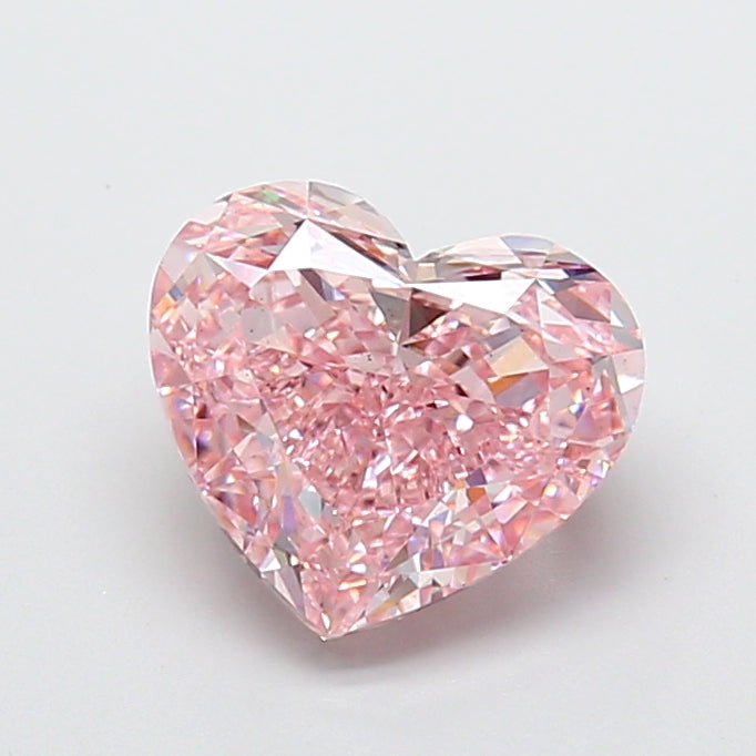 4,03 karaat hartgeslepen lab-grown diamant VS fancy intens roze