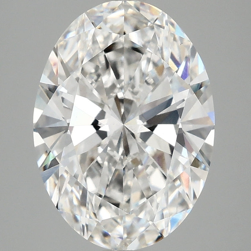 Diamante cultivado en laboratorio de talla ovalada de 4,03 quilates VS2 F