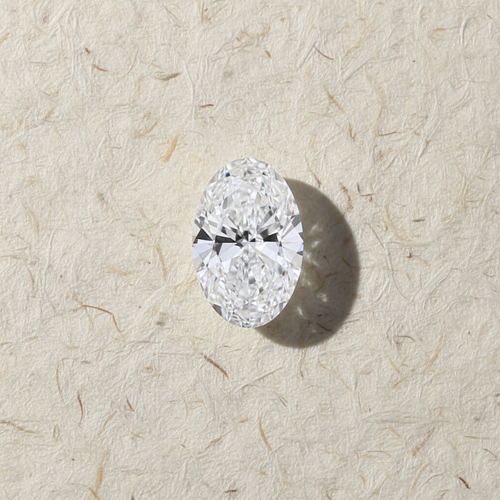 4.03 Carat Oval D VVS2 CVD Lab Grown Diamond Excellent Polish Symmetry IGI Certified