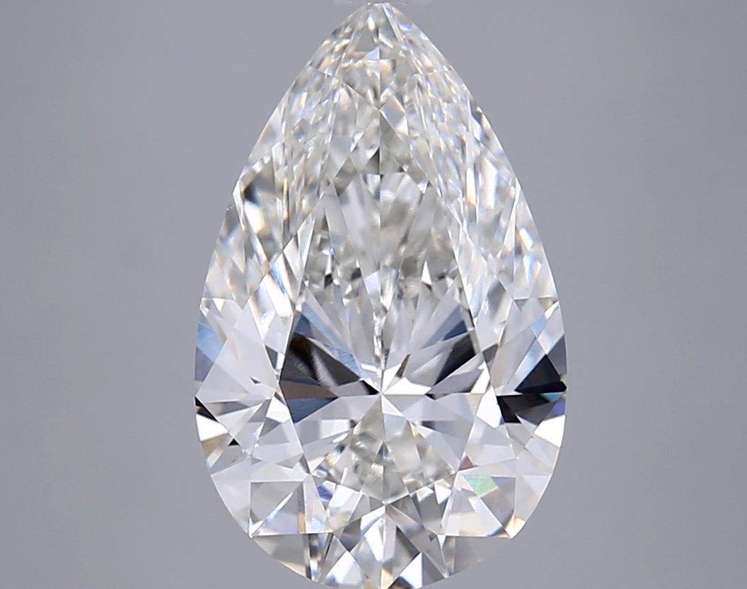 4.03 Carat Pear Cut Lab Grown Diamond VVS1F 