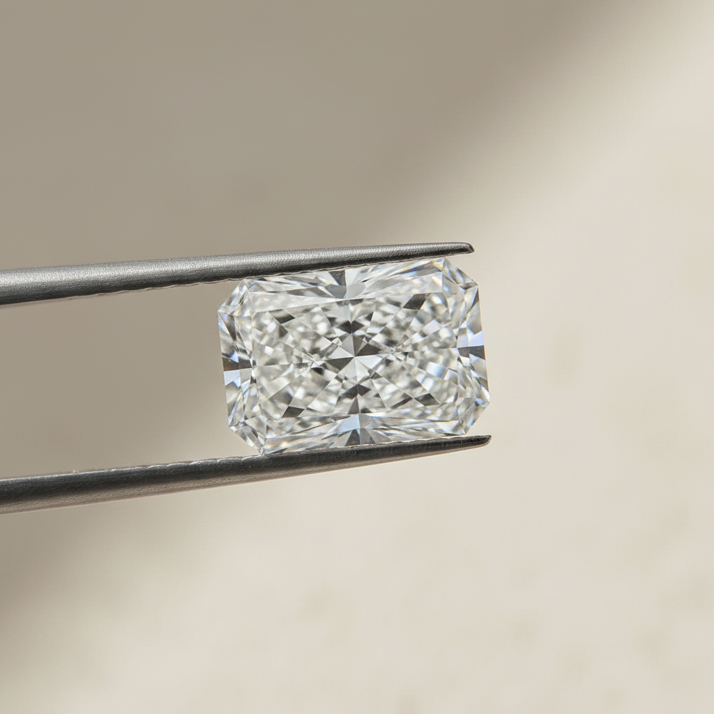 4,03 karaat stralend geslepen laboratoriumdiamant, VVS2/F