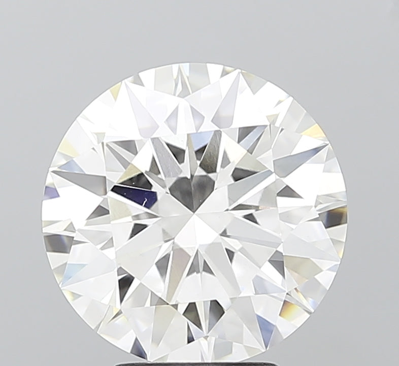 4.03 Carat Round Cut Lab Grown Diamond VVS2F Color