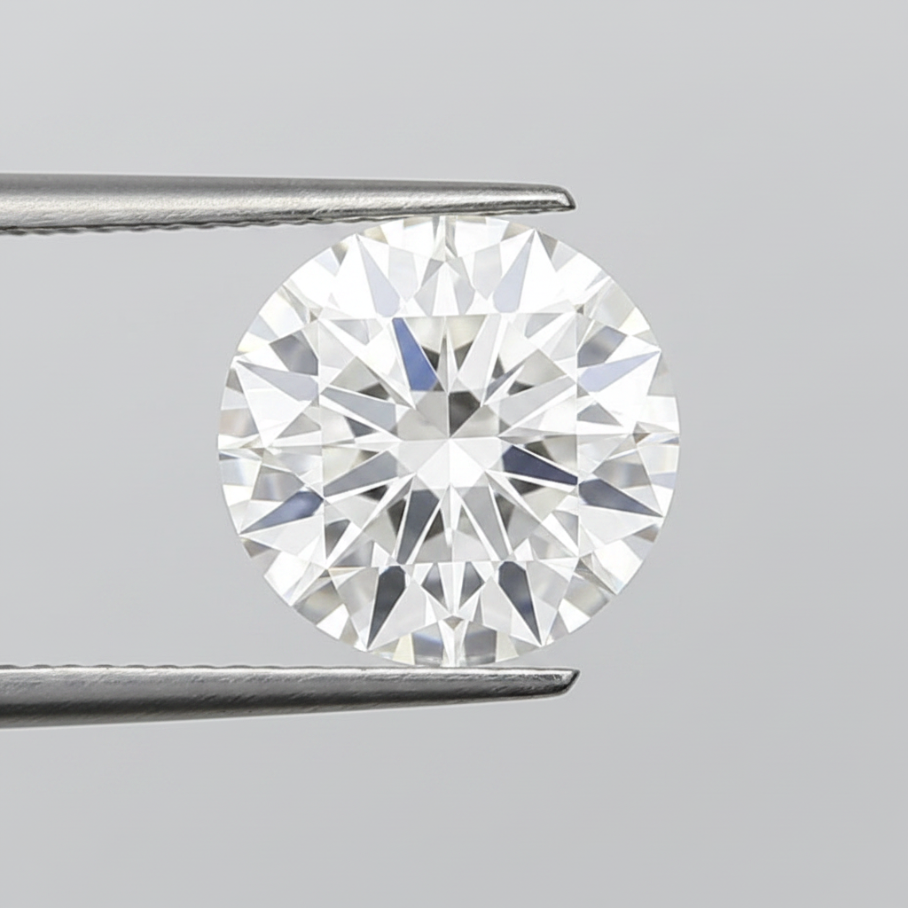 4.03 Ct F Color VVS2 Round Cut CVD Lab Grown Diamond IGI Certified