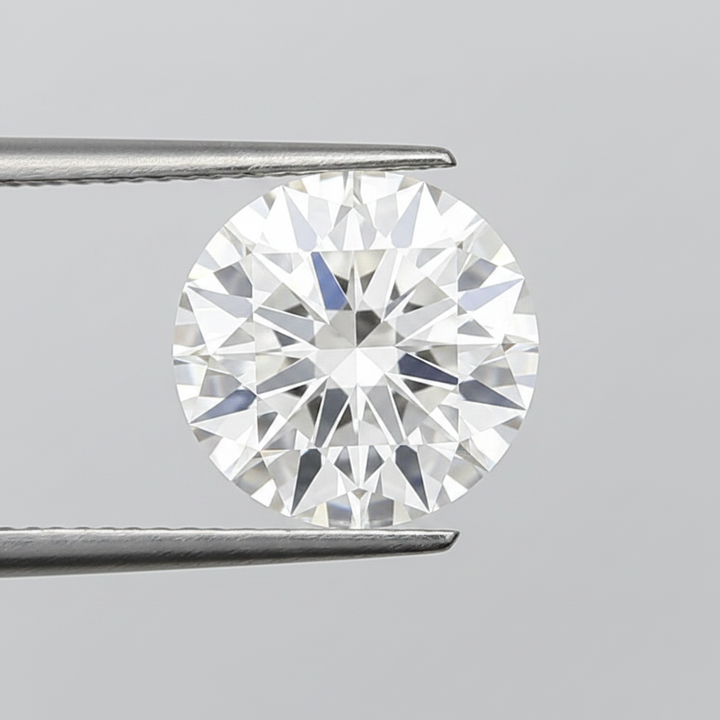 4.03 Ct F Color VVS2 Round Cut CVD Lab Grown Diamond IGI Certified