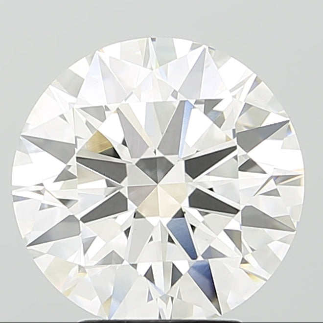 4.03 Carat Round Cut Lab Grown Diamond VVS2F Color