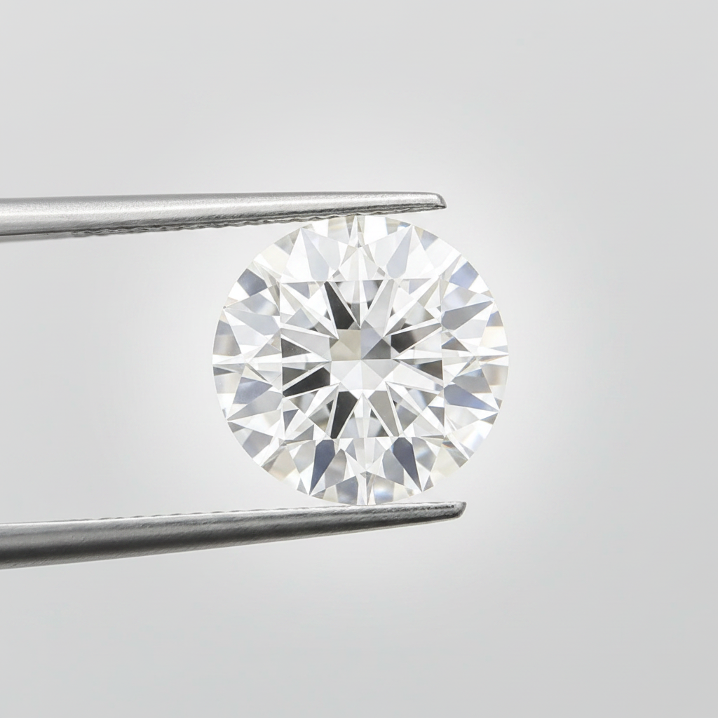 4.03 Ct F Color VVS2 Round Cut CVD Lab Grown Diamond IGI Certified
