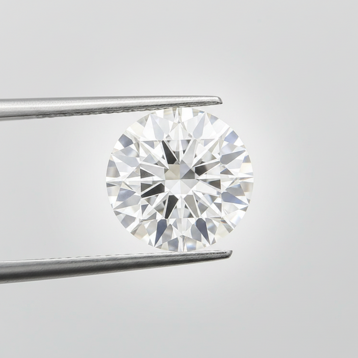 4.03 Ct F Color VVS2 Round Cut CVD Lab Grown Diamond IGI Certified