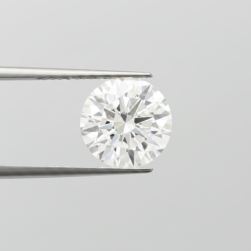 4.03 Ct F Color VVS2 Round Cut CVD Lab Grown Diamond IGI Certified