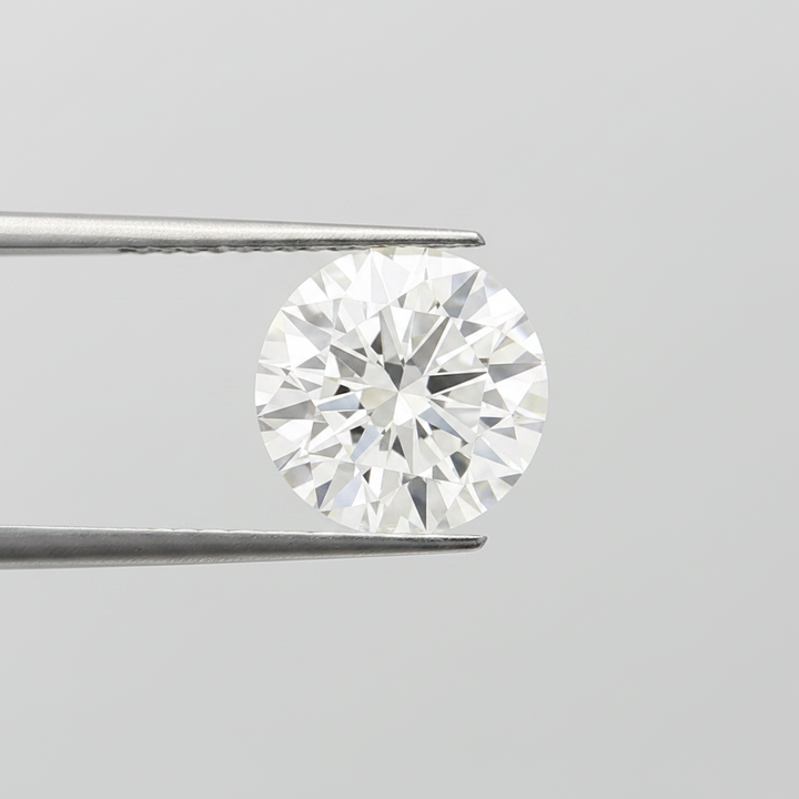 4.03 Ct F Color VVS2 Round Cut CVD Lab Grown Diamond IGI Certified