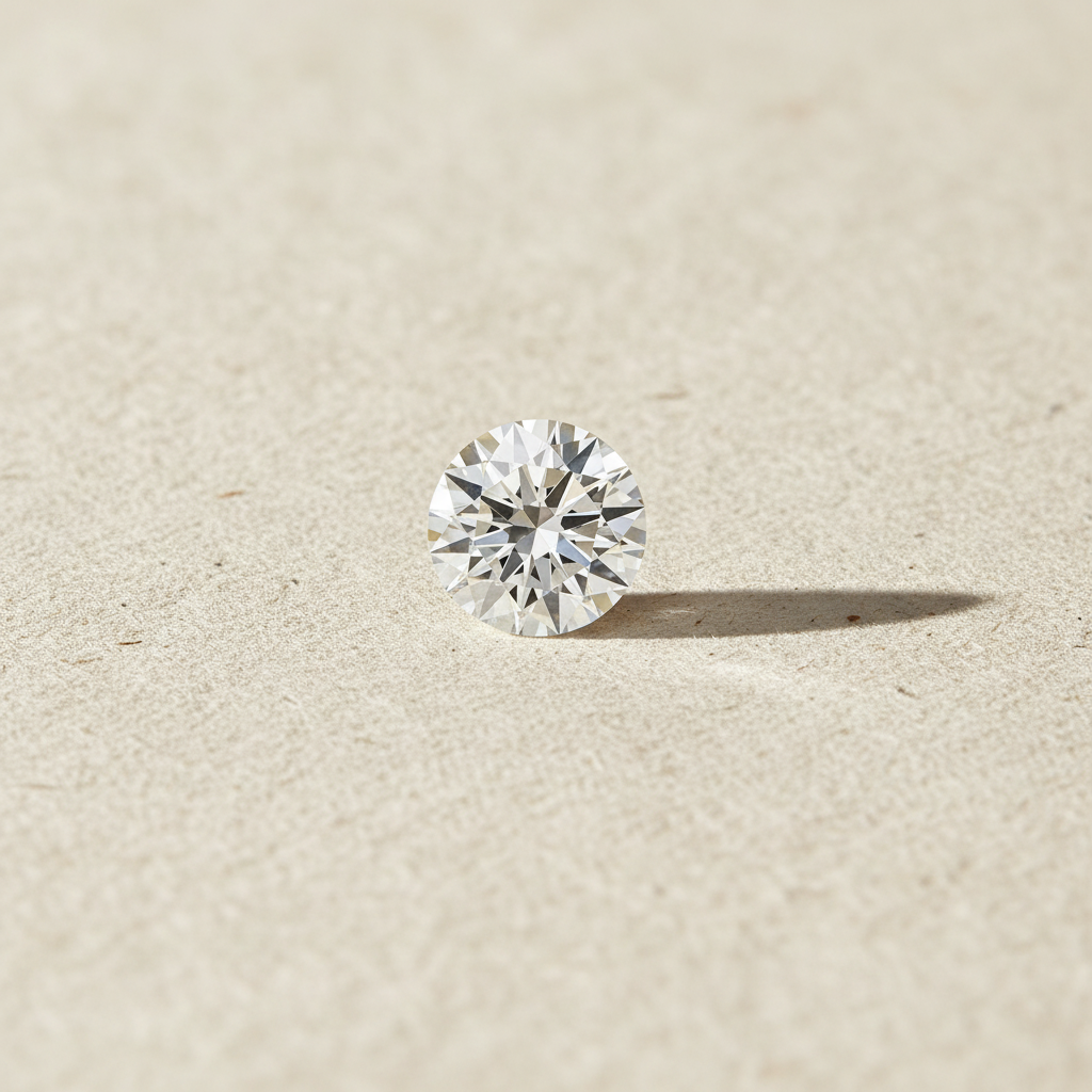 4.03 Carat Round F VVS2 CVD Lab Grown Diamond Excellent Cut IGI Certified
