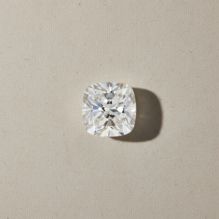 4,04 karaat kussen briljant geslepen lab-grown diamant, VVS2/F