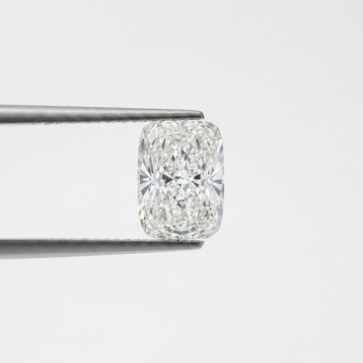 4,04 karaat kussengeslepen laboratorium-gegroeide diamant, VS2/E