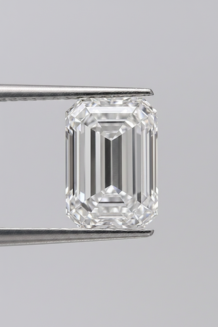 4.04 Carat Emerald Cut Lab Grown Diamond, VS1/E