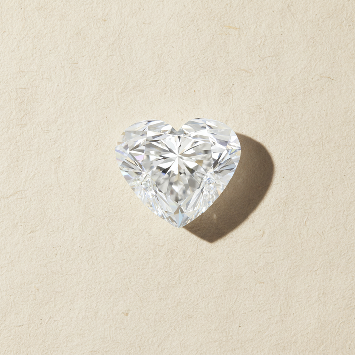4.04 Carat Heart Cut Lab Grown Diamond VVS1 E Color IGI Certified
