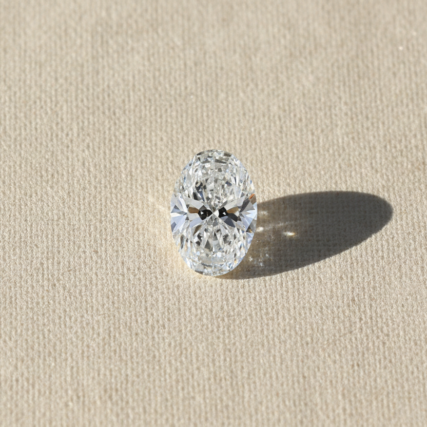 4.04 Carat Oval D VS2 CVD Lab Grown Diamond Excellent Polish Symmetry IGI Certified