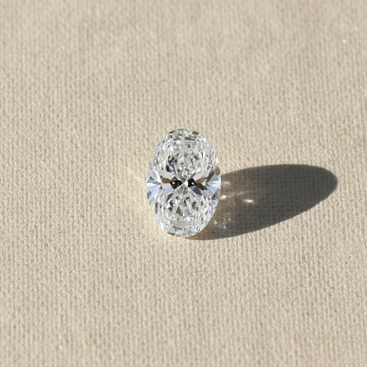 4.04 Carat Oval D VS2 CVD Lab Grown Diamond Excellent Polish Symmetry IGI Certified
