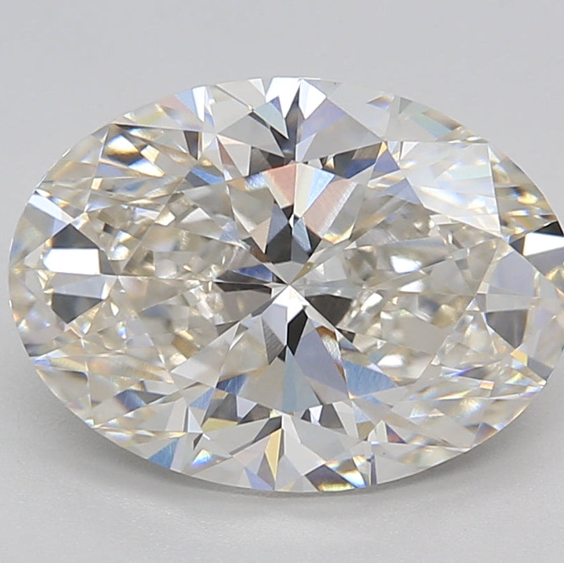4.04 Carat Oval Cut Lab Grown Diamond VVS2 H