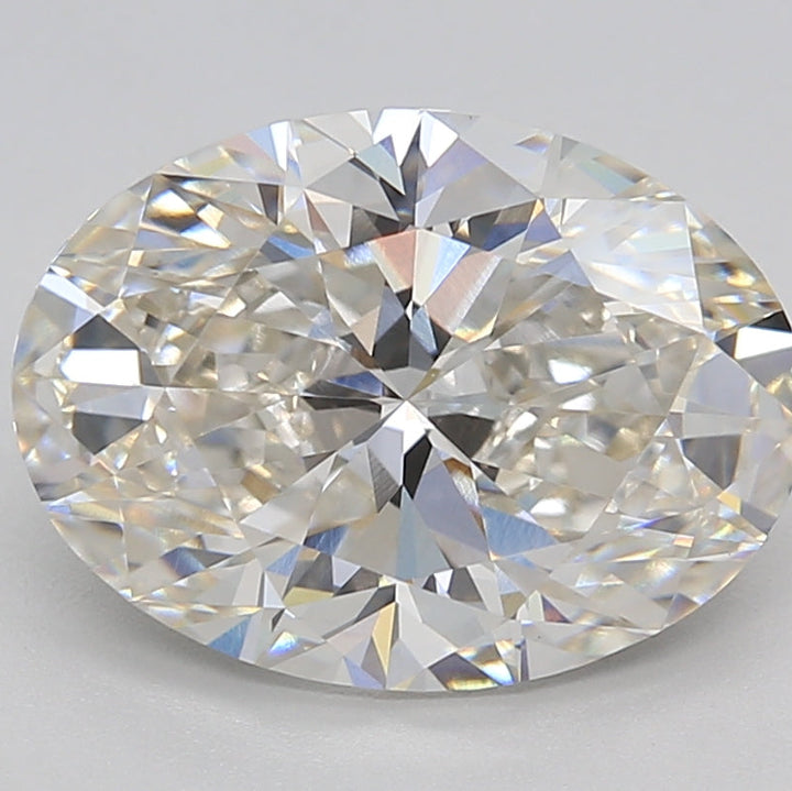 4.04 Carat Oval Cut Lab Grown Diamond VVS2 H