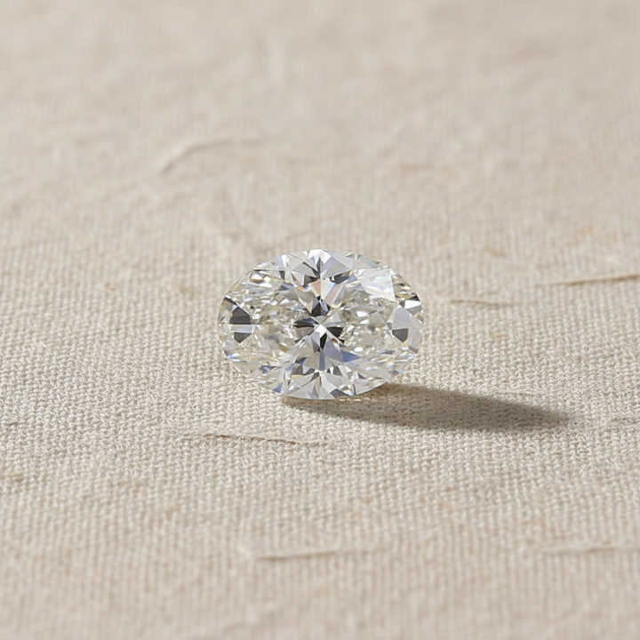 4.04 Carat Oval Cut Lab Grown Diamond, VVS2/H