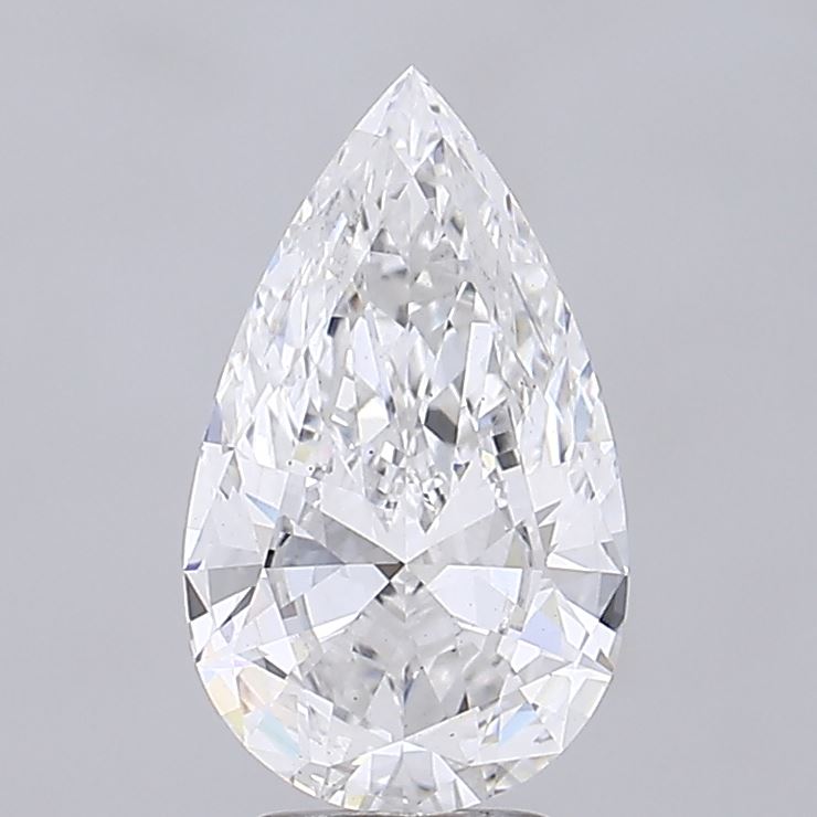 4.04 Carat Pear Cut Lab Grown Diamond VS2F 