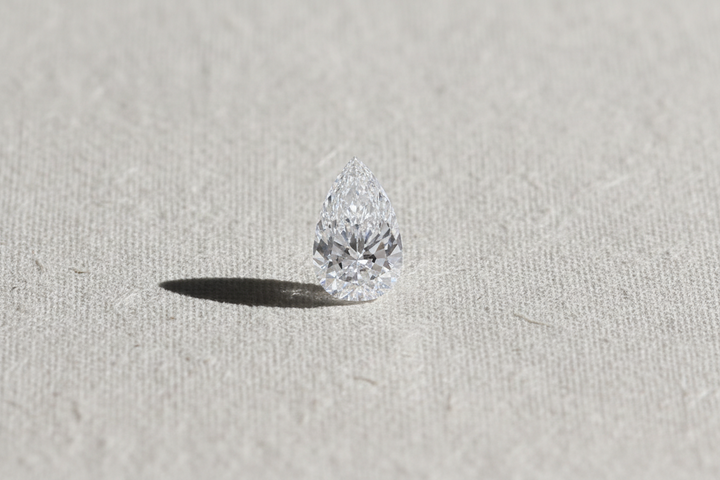 4.04 Carat Pear Cut Lab Grown Diamond VVS1 D Color IGI Certified
